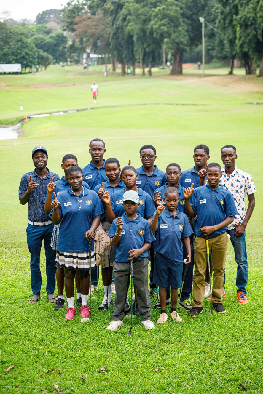 Captain One Golf Kids Project team at the National Juniors Game at Achimota Golf Club
